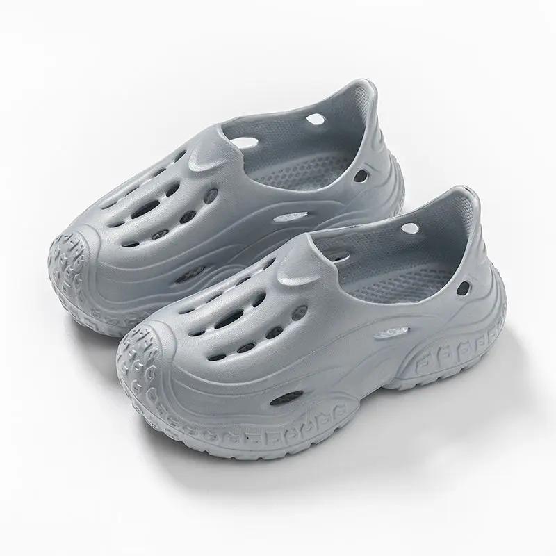 Fashion Hole Shoes Male Shoe with Platform Height Beach Luxury H Adult Number 41 Barefoot Buy New Arrival 2025 Styles Color Men's Sandal