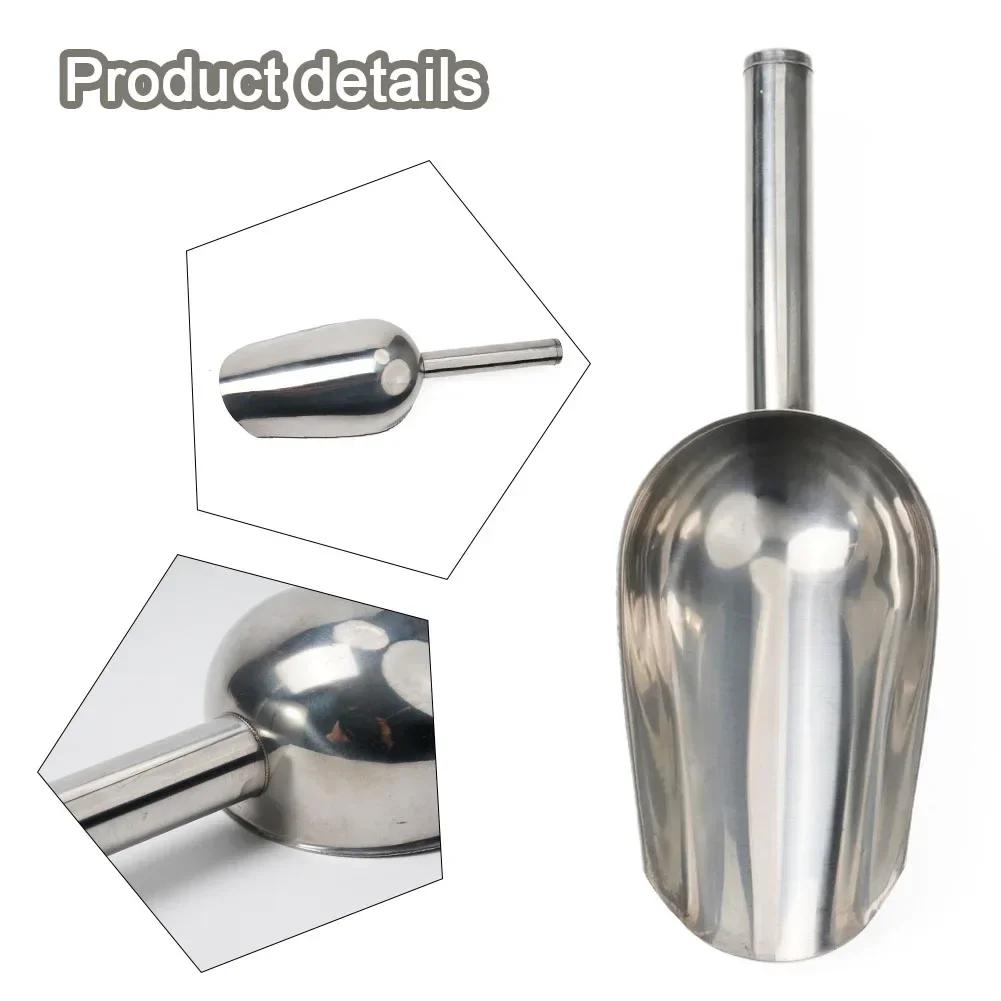 Candy Ice Scoops Metal Tools Bin Stainless Steel Home Kitchen Sugar Shovel Flour Dry Goods Party Bar Buffet Durable