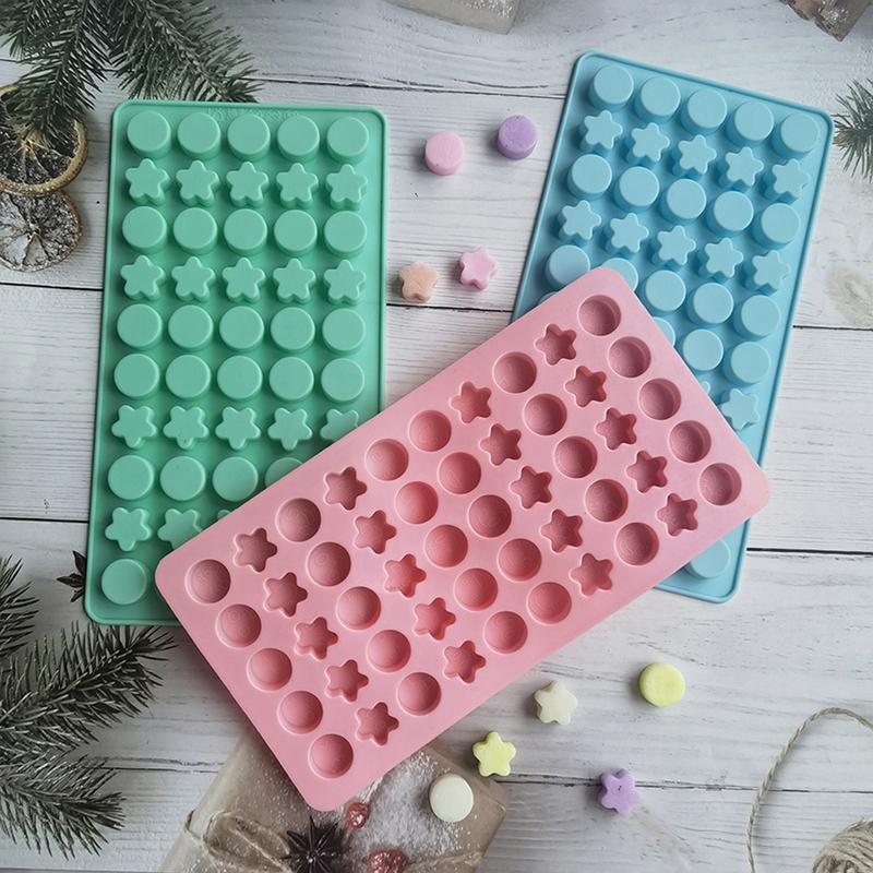 Mini Pentagram Silicone Chocolate Mold Jelly Block Bar Mold Kitchen Baking