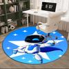 Space Adventure Astro Bot Round Rug for Livingroom,Bedroom, Palyroom, Chair Rug, Area rug, Circle Carpet, Large Size Fan Christmas gift