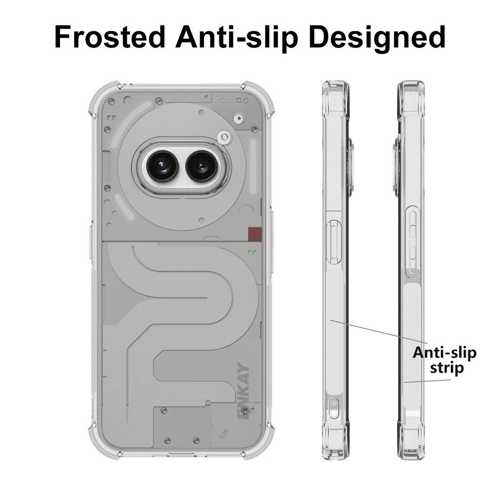 ENKAY HAT PRINCE For Nothing Phone (2a) Plus/Phone (2a) Case Four Corners Reinforced Clear TPU Phone Cover