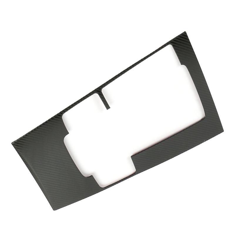 Car Center Console Gear Shift Panel Cover Trim Fit for Mazda 3 Sedan -  LHD Black Carbon Fiber Style Stainless Steel