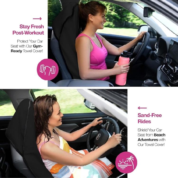 Gym Towel Auto Car Seats Cushion Protector Cover With Sweat Absorption For Active Lifestyles Post Swim Sports Activities