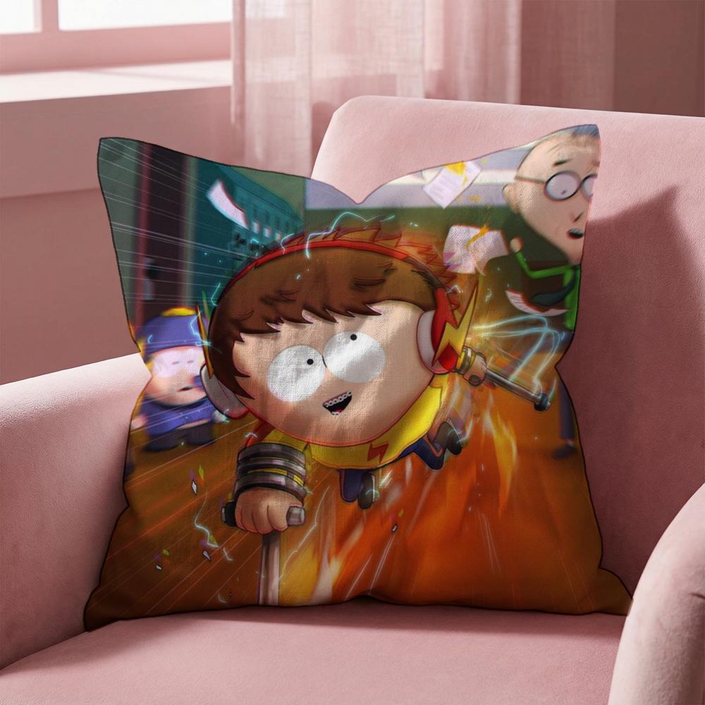 animeS sSouth p-Park Cushion Cover Multi-Scene Pillow Cover for Home & Car - Reversible, Soft & Durable for Daily Use
