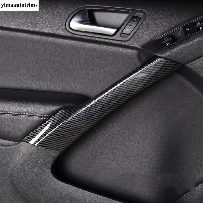 Inner Door Armrest Handle Panel Strip Decoration Cover Trim Matte Accessories Interior For Volkswagen VW Tiguan MK1 2008 - 2015