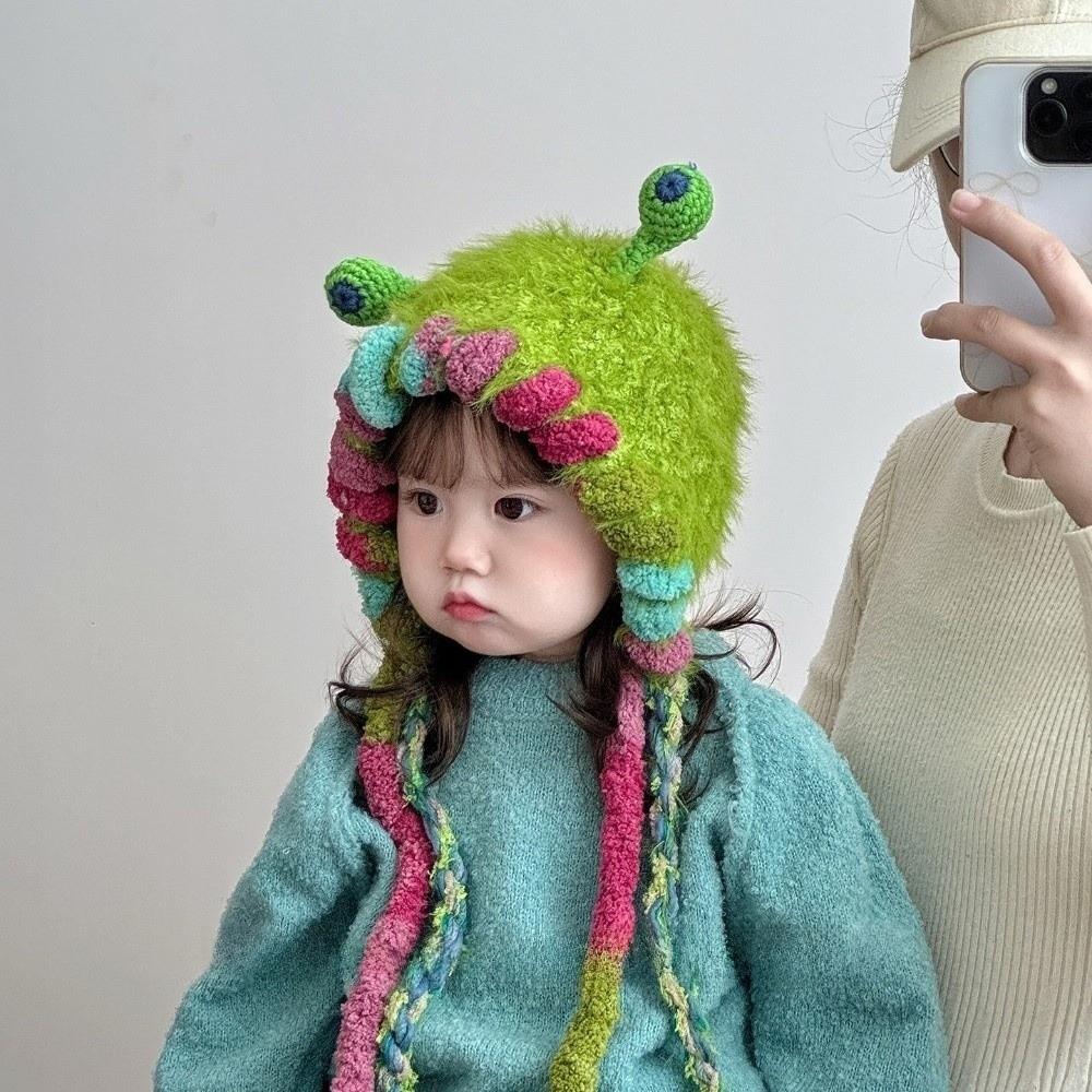 Soft Plush Children Beanie Hat Thicken Children Winter Hat Cute Baby Hat Kids