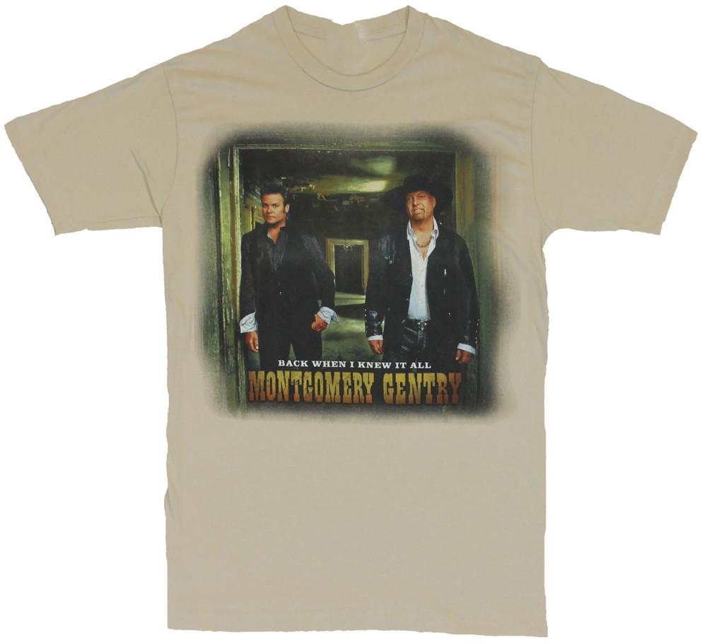 

Montgomery Gentry Back When I Knew It All T-shirt size S-5XL Unisex T-Shirt S