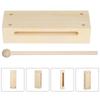 with Mallets Musical Rhythm Block Wood Beaters Orff Music Instruments  for Children Toy