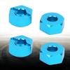 Aluminum Alloy 5.5MM RC Hex Mount Connector Fit for WLtoys RC 1:10 Off Road Vehicle Upgrade Parts(Blue K949 009B )