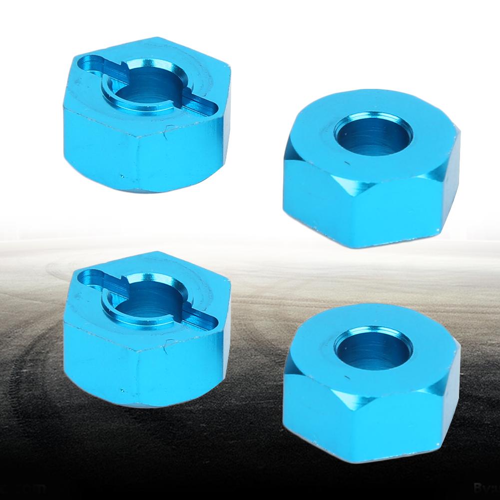 Aluminum Alloy 5.5MM RC Hex Mount Connector Fit for WLtoys RC 1:10 Off Road Vehicle Upgrade Parts(Blue K949 009B )
