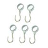5pcs Stainless Steel Coat Rack Organizer Towel Hat Bag Robe Hanging Hook C
