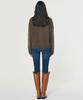 GUAV Slit Button Sleeve Knit_Mocha