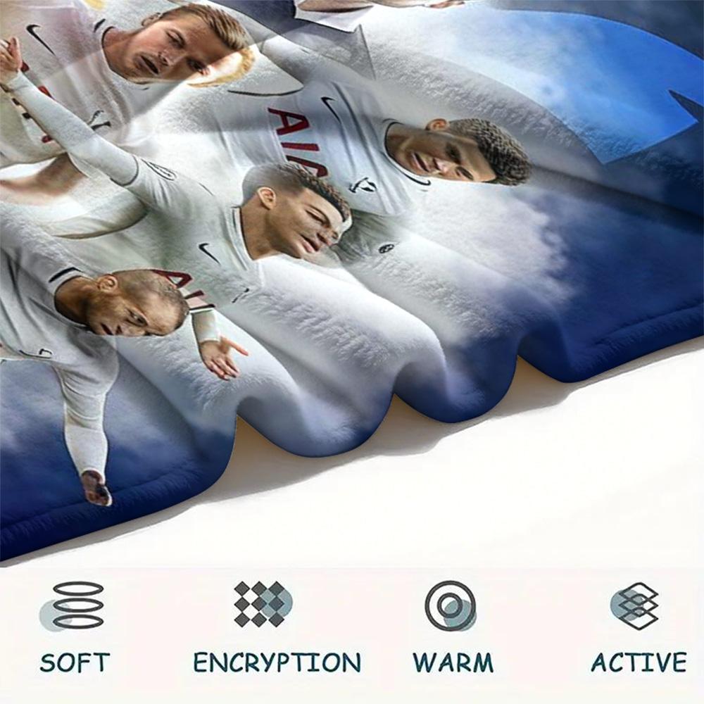 Tottenham Contingent Print FlAannel Blanket, High Quality Comfortable for All Seasons, Home Decor, Warmth and Comfort