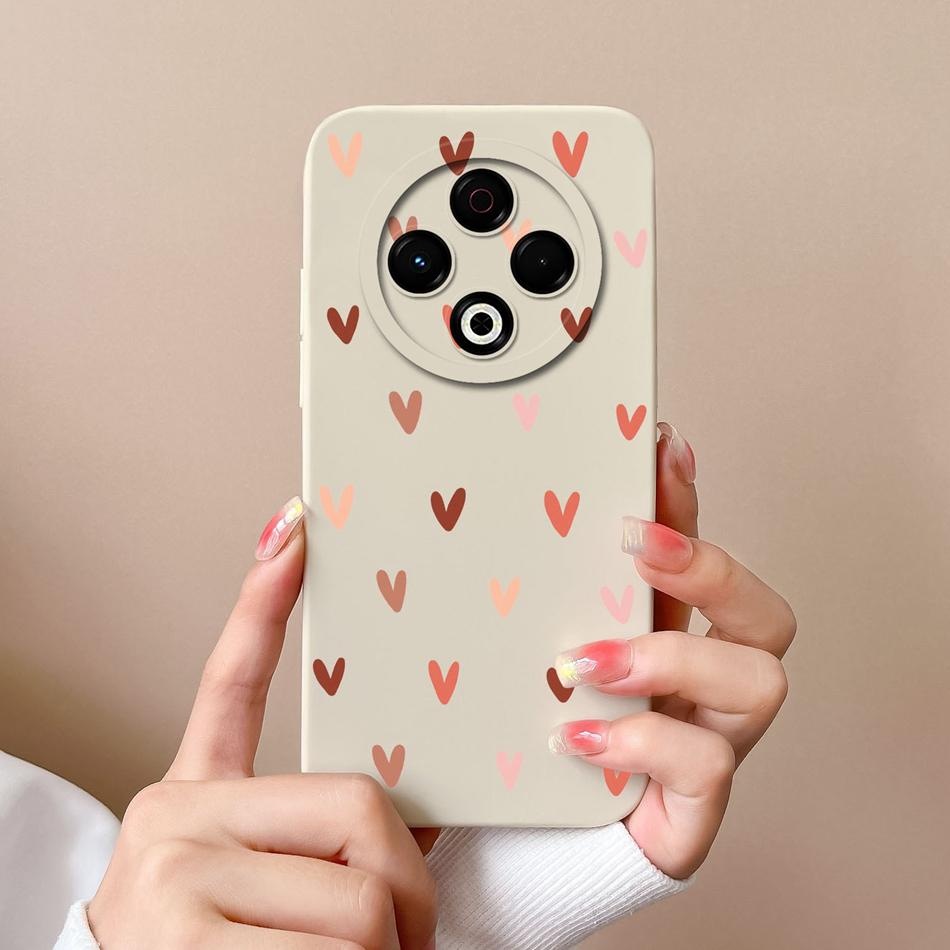For Tecno Spark 30 Pro 30C Case Love Heart Back Cover For Tecno Spark 30C 4G 5G Full Protection Soft Liquid Silicone Phone Cases