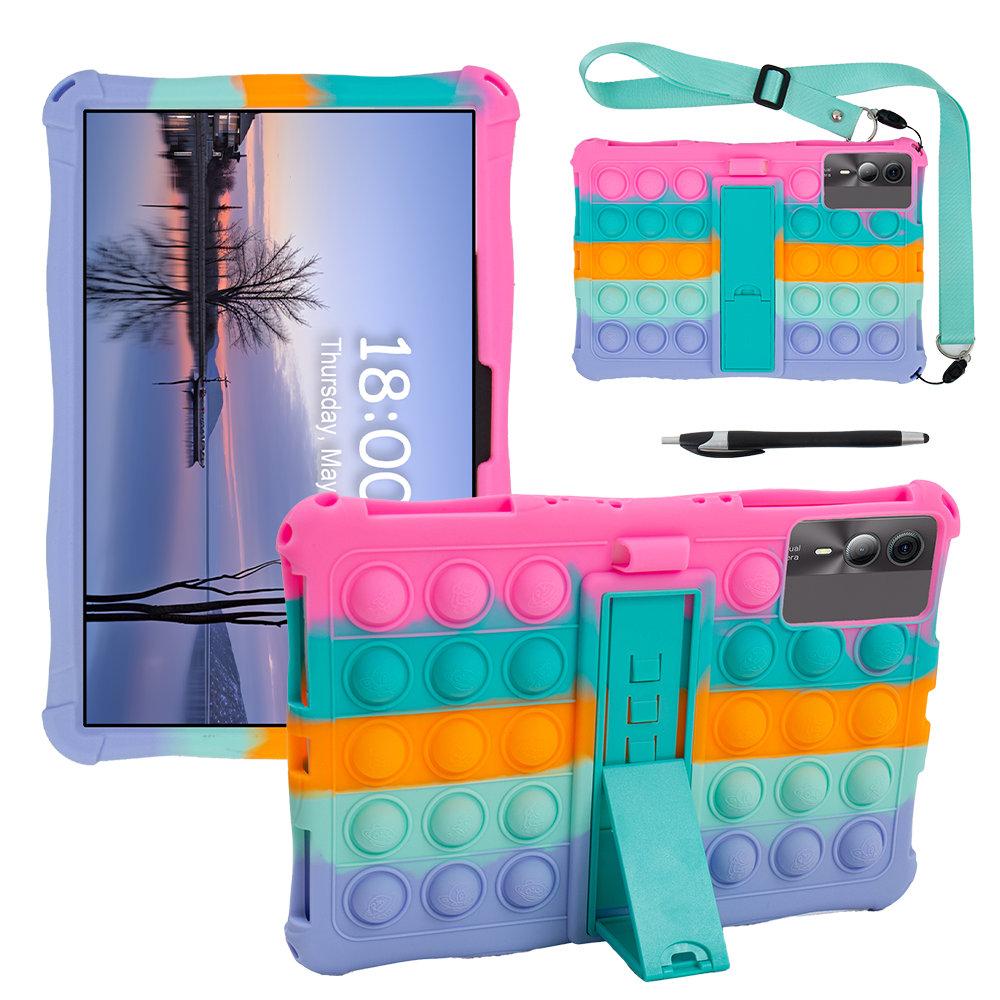 Weiche Bubble Stand Hülle für Blackview Tab 90 Wifi 2025 Schultergurt Schutz Kinder Tablet Hülle