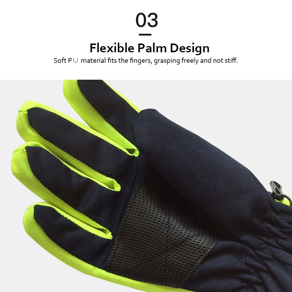 Children Cartoon Waterproof Full Finger Snowboarding Ski Mittens Skiing Gloves Skiing Accessories