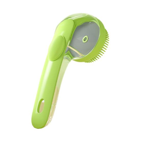 

1/3 шт. Щетка для купания питомца с эргономичной нескользящей ручкой, легко моющаяся, щетка для душа для щенка, щетка для удаления шерсти питомца, инструмент для груминга собаки зелёный