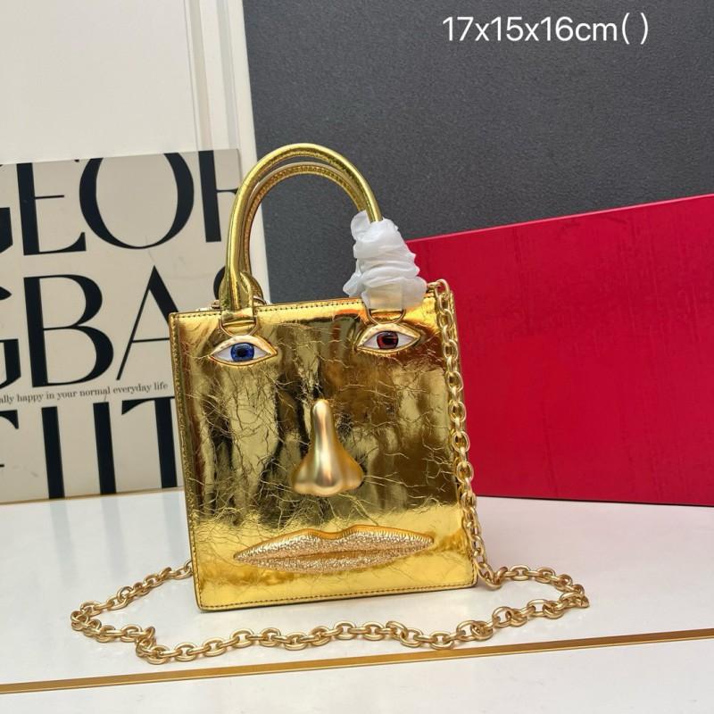 Facial Shape Chain Bag Women's Fashionable Shaped Square High-end One-shoulder Cross-body