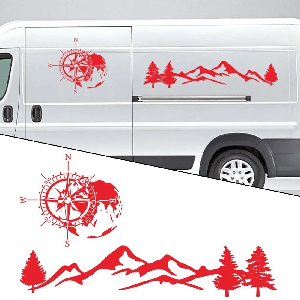 Universal Red Waterproof Car Body Camper RV Truck Decoration Brand New Car Sticker Durable Hote Sale Professional