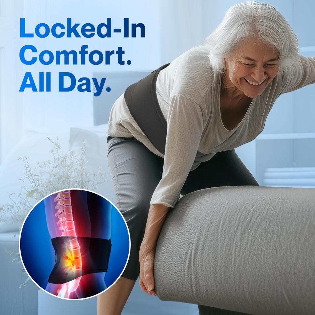 MODVEL Lumbar Support Orthopedic Posture Lumbar Support for Herniated and Lower Back Pain Relief for Men and Ideal for Daily and Work Belt, Corrector,