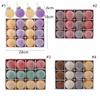 12pcs 6cm Flocked Christmas Balls Ornament Festival PET Christmas Ball Pendant Round Reusable Xmas Tree Hanging Decoration