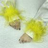 Feather Slap Bracelet Wrist Feather Cuffs Feather Wristband Women Hair Accessories Sexy Wristband Bracelet
