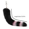 Faux Furs Foxes Tail Keychain Cosplays Toy Handbag Accessorie Bag Keyring Hook Pendant Charm Furs Car Keychain Gifts