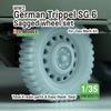 Deaf Model 1/35 WWII German Trippel SG.6 Amphibious Vehicle with Weight-Deforming Tire Set (for Daswerk) Plastic Model Parts DW30075 (Combat Vehicle)