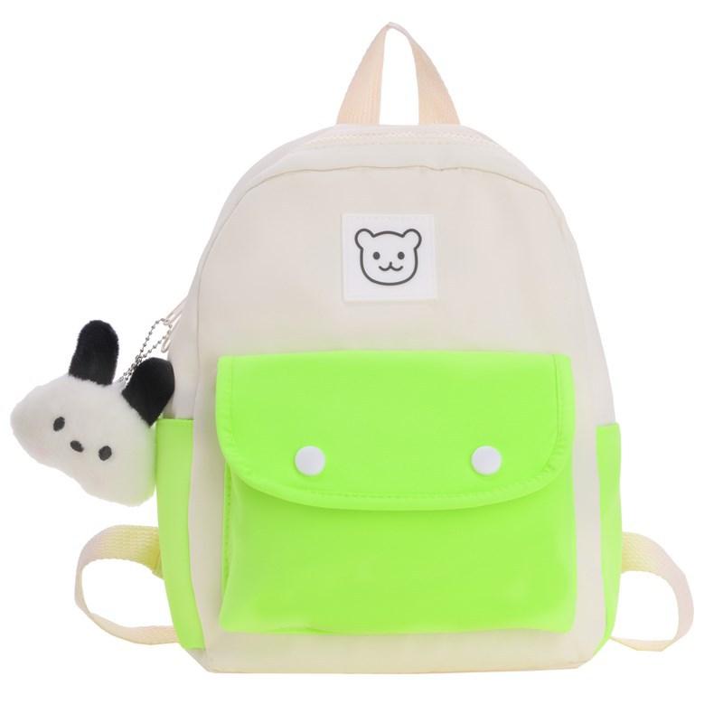 Kindergarten Primary School Students Schoolbag Fashionable Contrasting Colors Cute Baby Bear Backpack Children'S Bag