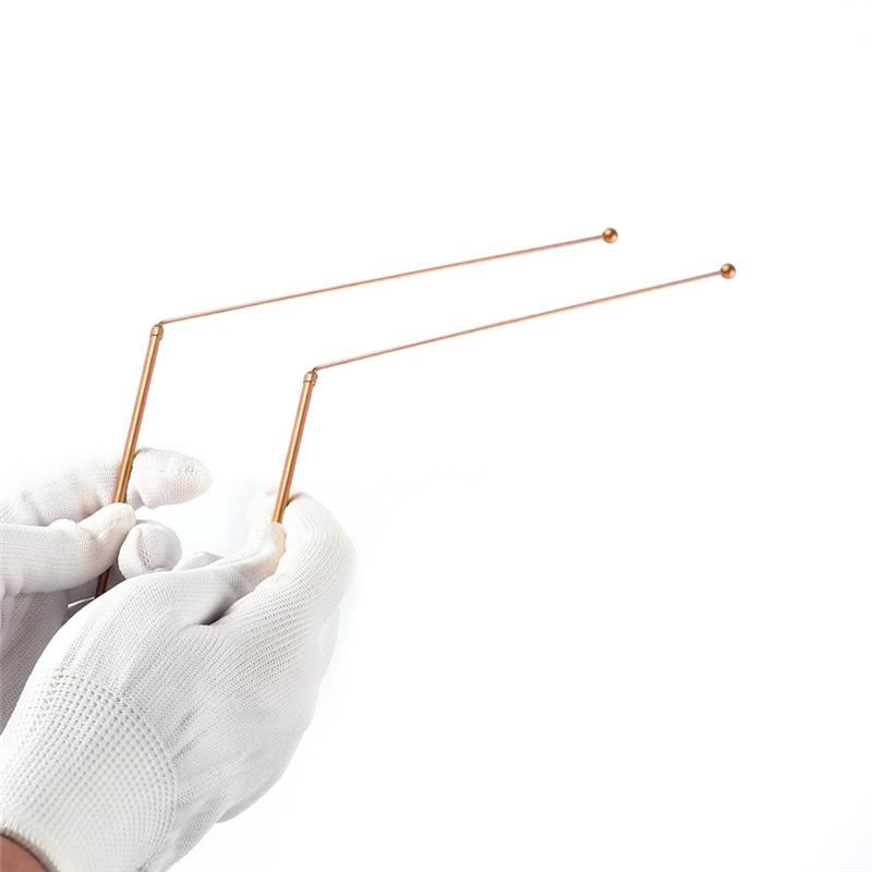 AD23-Copper Dowsing Rods 2PCS Divining Rods+Dowsing Pendulum + Divination Mat- For Divining Water,Treasure,Buried Items Etc