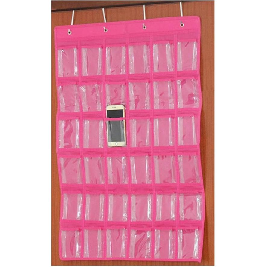 

Cell Phone Holder Classroom 36 Hanging Pocket Organizer, Yellow розовый