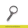 Gun Black Metal Key Chain Doll DIY Jewelry Handmade Accessory