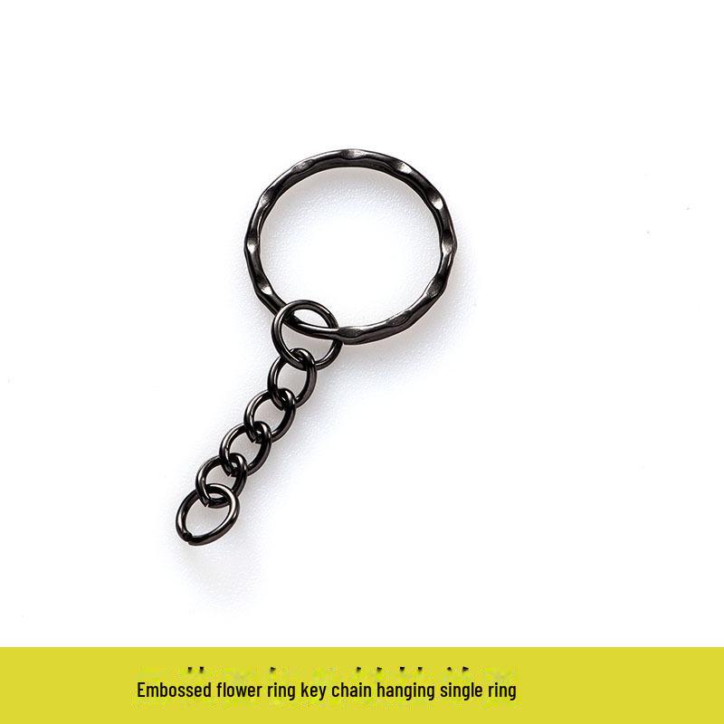 Gun Black Metal Key Chain Doll DIY Jewelry Handmade Accessory