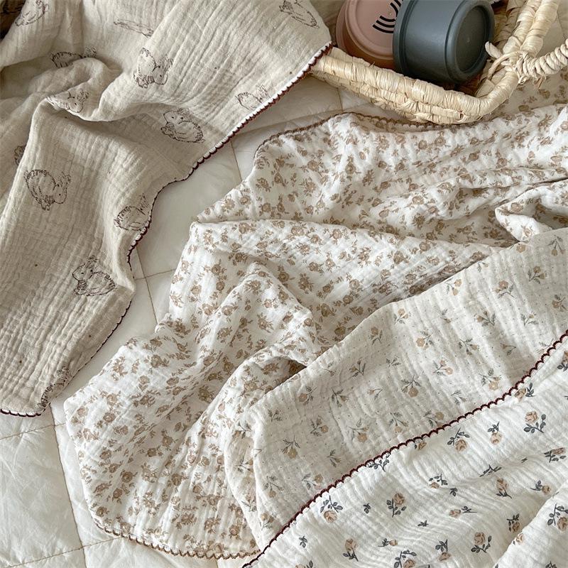A-Listen Blogger Stil Baby Mullwindel Decke & Pucktuch aus reiner Baumwolle