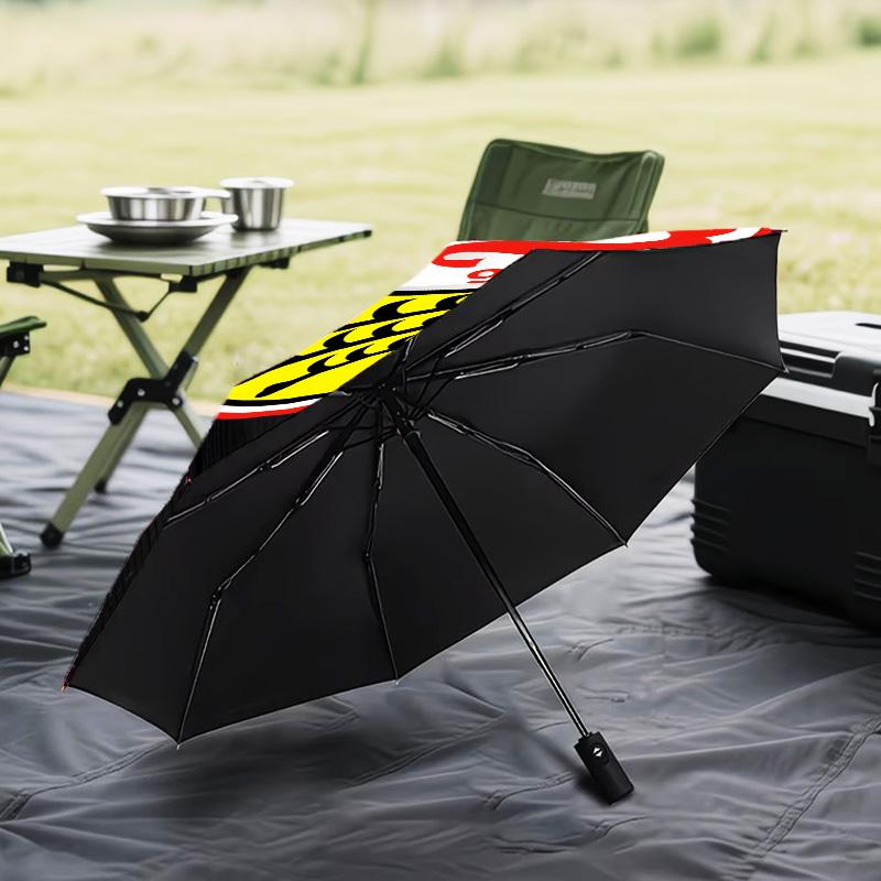 1PC Vfb Fc Crest Printed Umbrella Folding Umbrella, Automatic Umbrella 8-Frame for Travel, Camping Fan Gifts Christmas Gifts