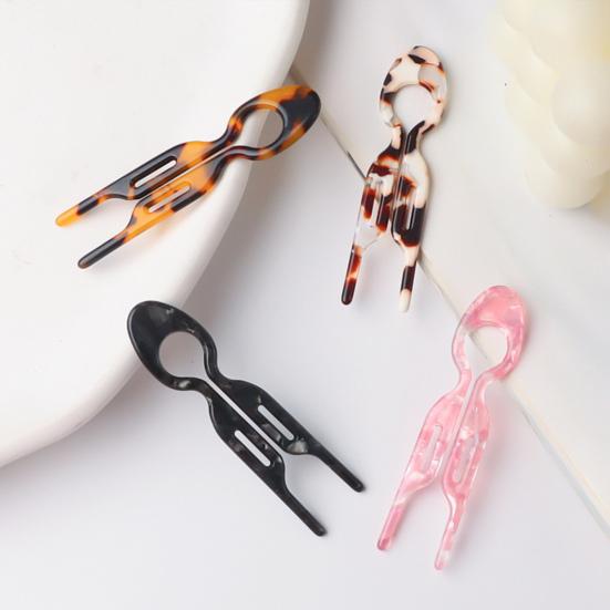 U-förmige Haargabel, leicht, rutschfest, für langes, dickes Haar, Hochsteckfrisur, Dutt, französische Haarnadel, Haar-Styling-Zubehör für Frauen und Mädchen