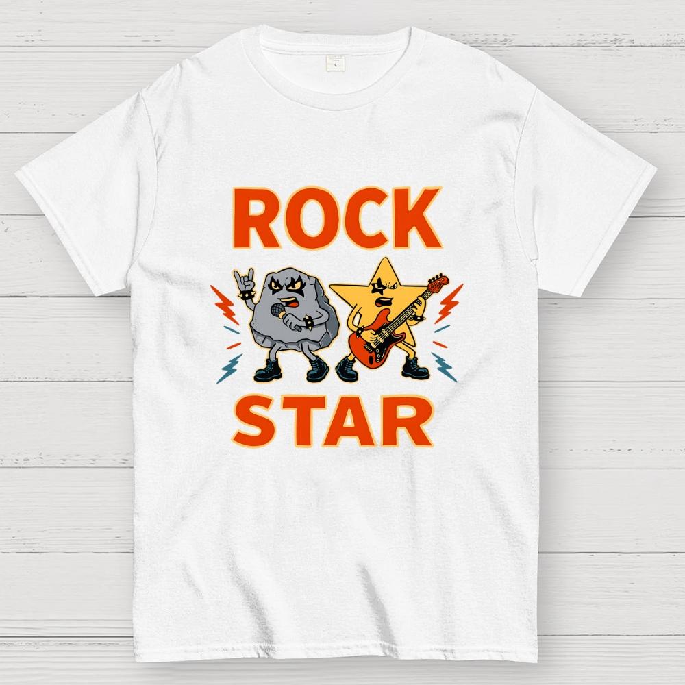 Rock Star Cotton Casual Cool Loose T-Shirt