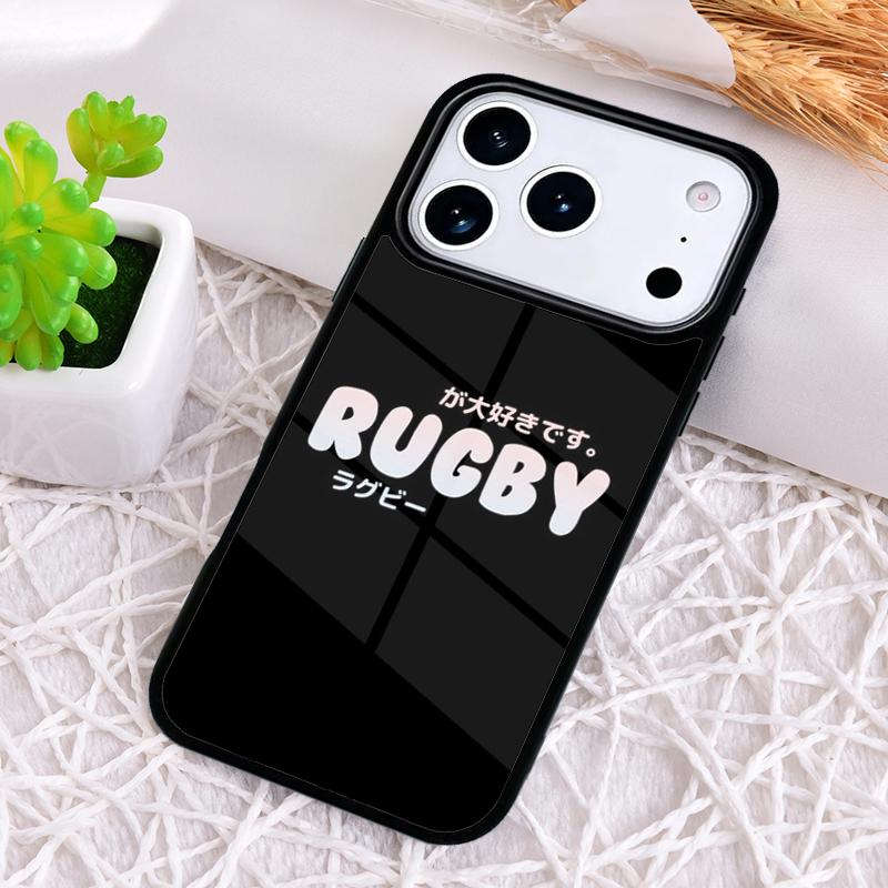 Rugby Ball Shockproof Phone Case for iPhone 17 Air 16e 15 11 12 14 13 Pro Max Cover Coque