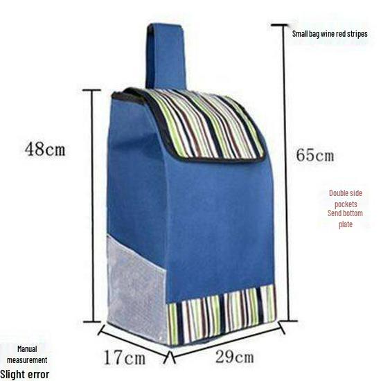 Waterproof Oxford Cloth Shopping Cart Bag – Thickened, Portable, and Durable Handcart Bag