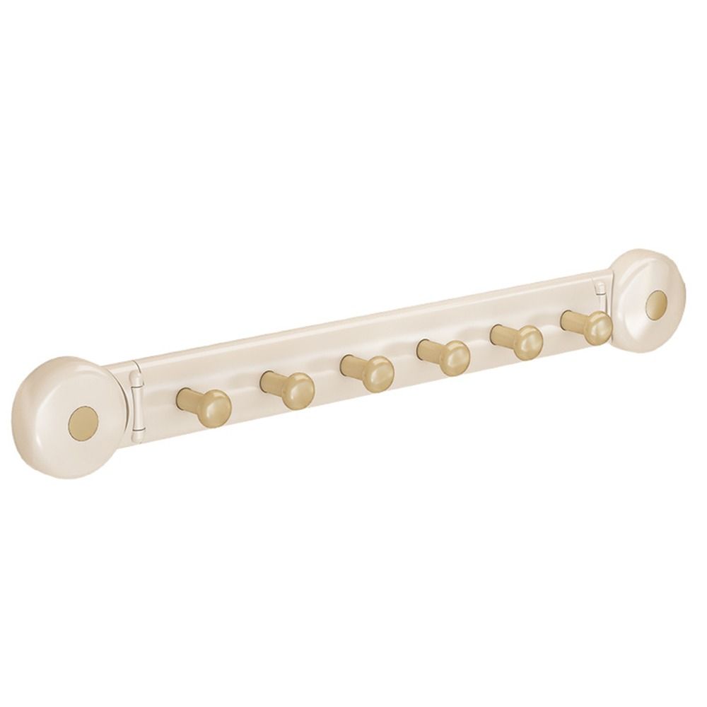 Multi-Purpose Storage Hooks 6 Hooks Bathroom Towel Rack Durable Kitchen Storage Hook  Accessories