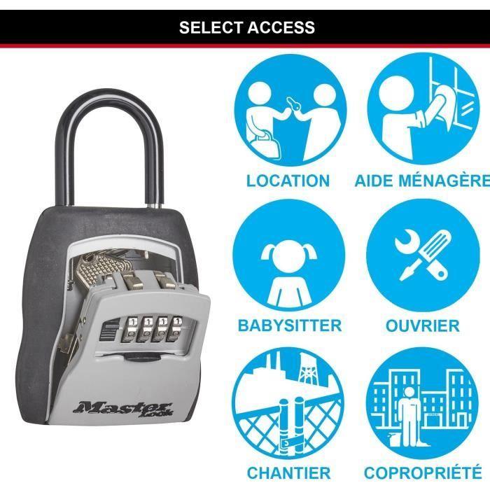 Boite à clés sécurisée - MASTER LOCK - 5400EURD - Format M - Avec anse - Select Access Partagez vos clés en toute sécurité