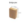 DIY Children Wooden Train Rail Track Accessories Toy Cross Track Railway Toys Compatible All Track for Kids Boys & Girls Gifts
