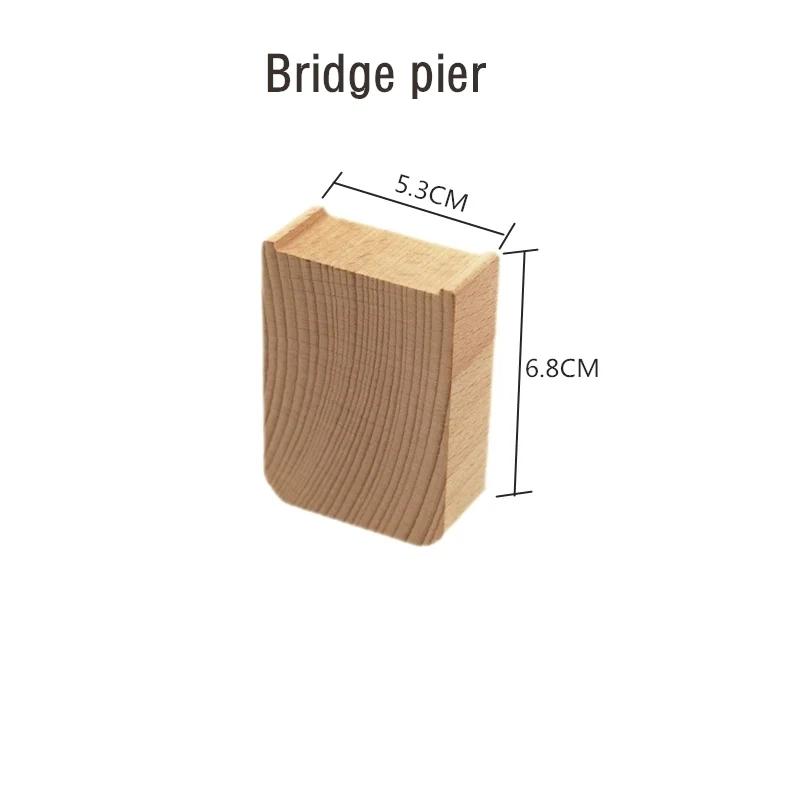 DIY Children Wooden Train Rail Track Accessories Toy Cross Track Railway Toys Compatible All Track for Kids Boys & Girls Gifts