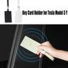Key Card Holder for Tesla Model 3 Y Car Key Card Protector Cover Auto Interior Accessories TPE Soft Rubber Key Case Keychain