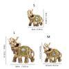 Feng Shui Elephant Statue Elephant Figurine For Wealth Fortune Home Office Decoration Resin Sculpture Gift Collection