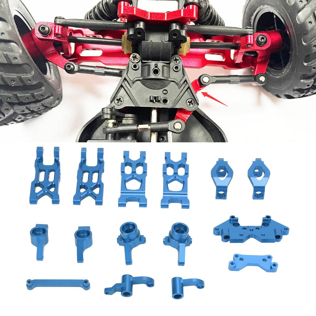 RC Car Steering Group Assembly Set Aluminum Alloy Steering Parts Set for HBX 1Celsius18 18859 18858 18857 18856 RC Car