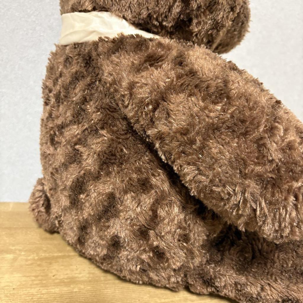[USED] Big Teddy Bear Plush Toy with Large Ribbon
