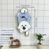 Swing Style Cartoon Dog Creative Decorative Wall-mounted Clock Living Room Bedroom and Children's Room Silent Clock Accessory
