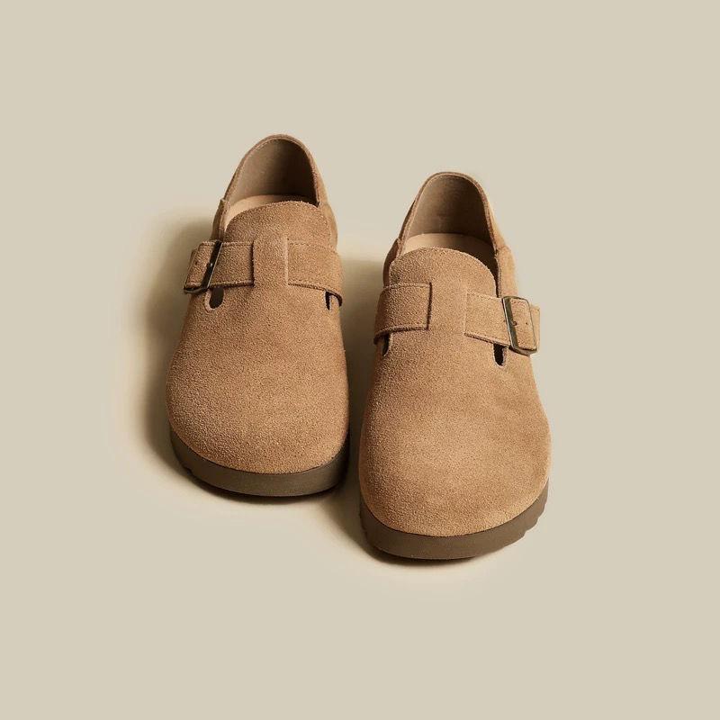 Shoes women's spring and summer new one-pedal lazy single shoes platform all-inclusive Boken women's shoes