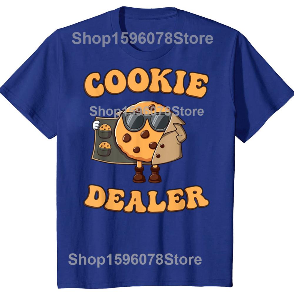 Funny Cookie Dealer Baking Graphic T Shirts Men Women Pure Cotton Humor Streetwear Tee Shirt Short Sleeve Unisex Loose Clothing